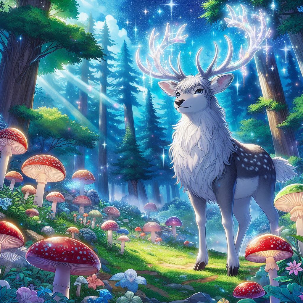 Der Sternen-Hirsch – Wächter der Nacht im Zauberwald