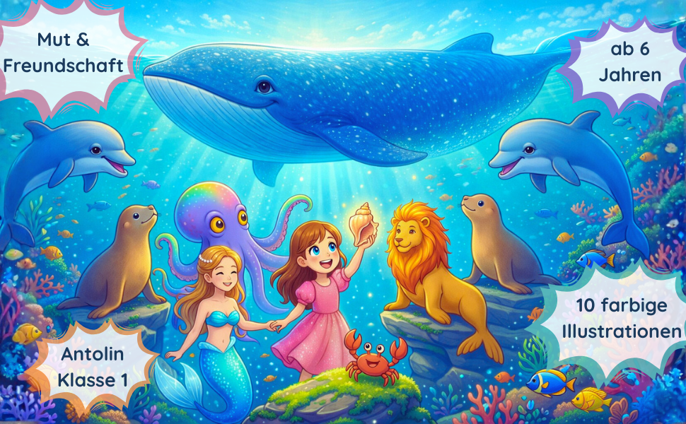 Ayanas Abenteuer: Der Schatz der Freundschaft – Piraten, Meerjungfrau, Antolin Klasse 1, ab 6 Jahren, farbige Illustrationen