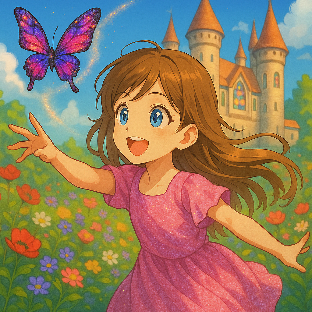 Ayana rennt einem magischen Schmetterling hinterher