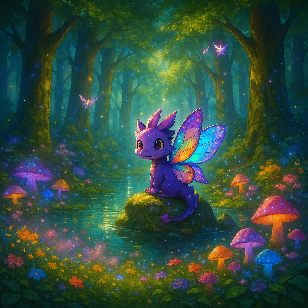 Tilly der Schmetterlingsdrache im Zauberwald